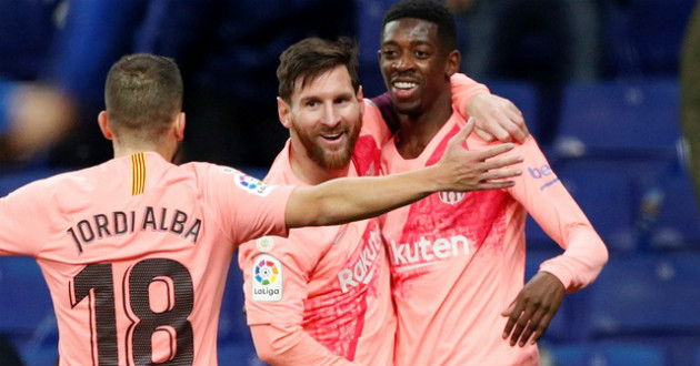 messi dembele espaniol