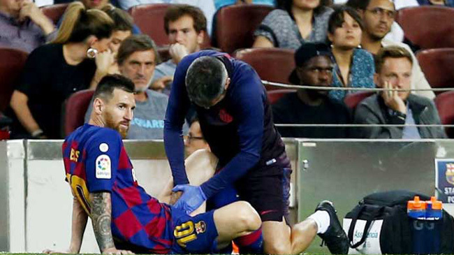 messi injured villa real