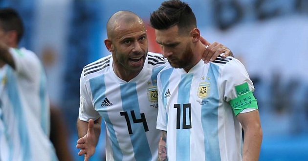 messi mascherano russia