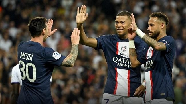 messi mbappe neymar psg 2022 23