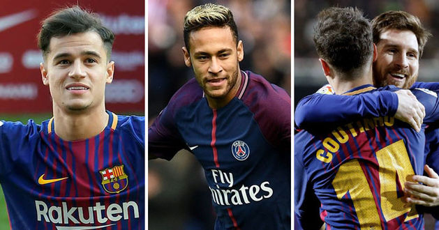 messi neymar coutinho 2018