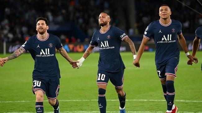 messi neymar mbappe psg