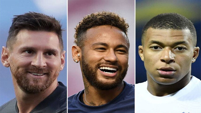 messi neymar mbappe