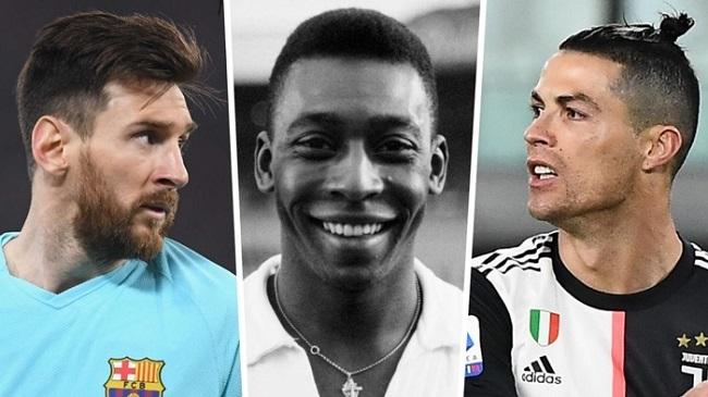 messi pele cristiano ronaldo