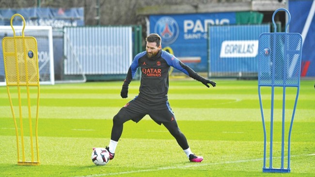 messi psg practice 5