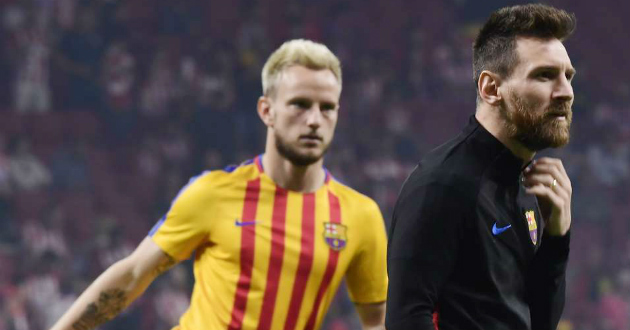 messi rakitic barcelona