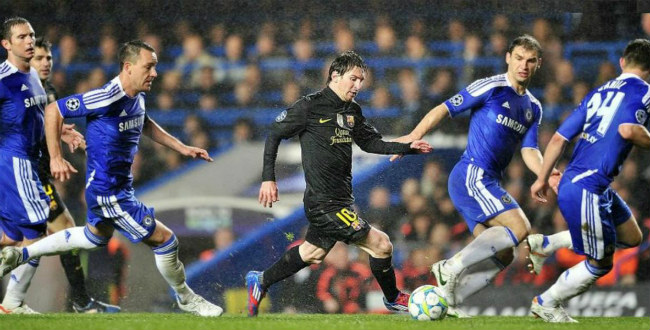 messi run with ball chelsea