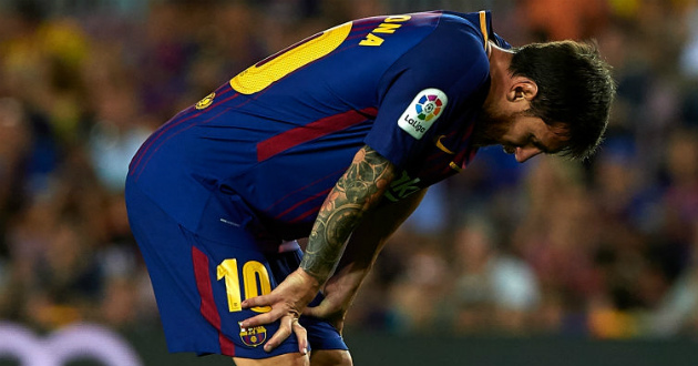 messi s shot protested by goal bar three times