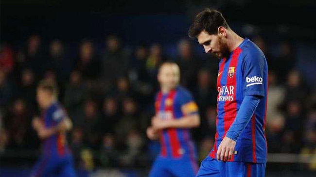 messi sad barcelona vs getafe