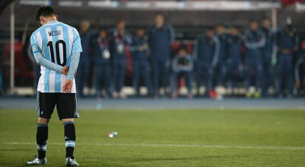 messi sad moment argentina team