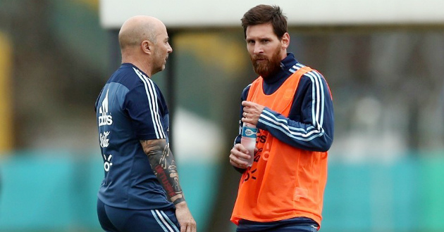 messi sampaoli argentina