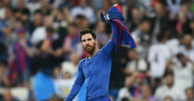 messi scored double goal against real madrid on last el classico of seassion