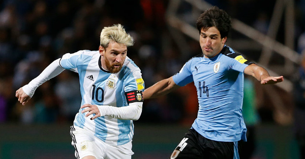 messi scores as argentina beat uruguay 1