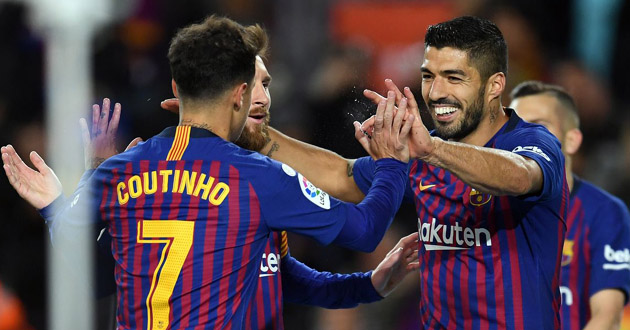 messi suraez coutinho barcelona 2019