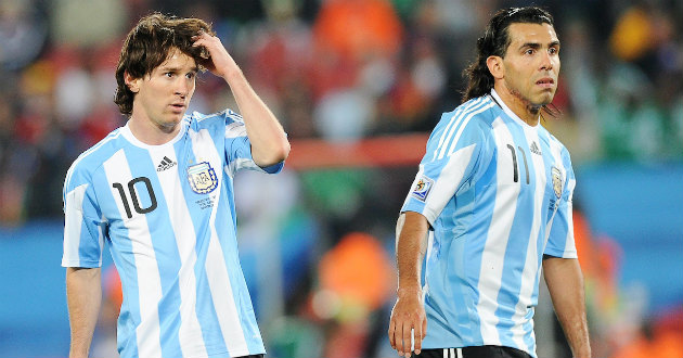 messi tevez arjentina