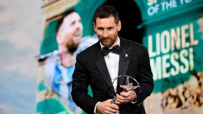 messi win the laureus award