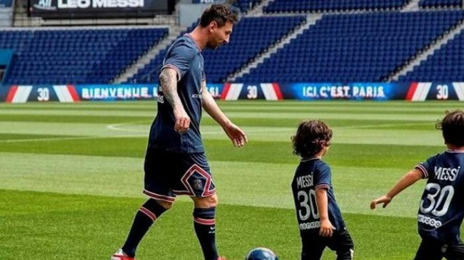 messi with thiago and mato