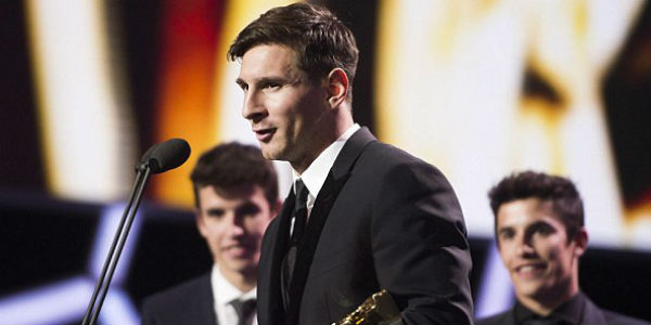 messi won the spain best footballer award