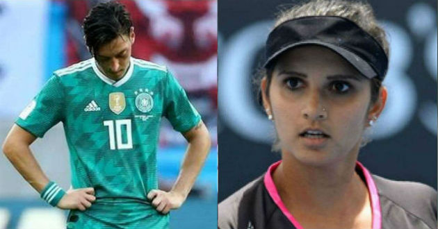 mesut ozil and sania mirza