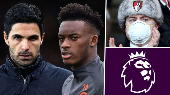 mikel arteta callum hudson odoi premier league coronavirus