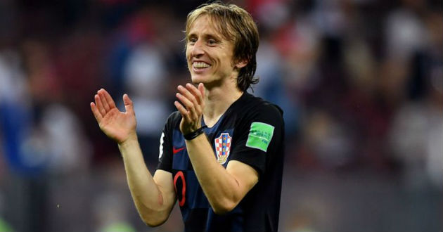 modric celebrates a win