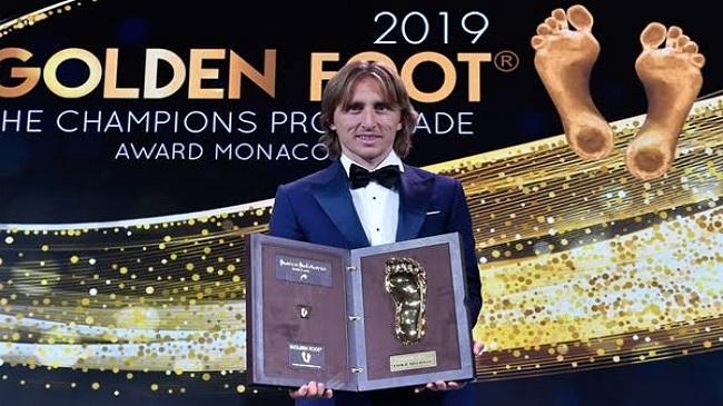 modric wins the 2019 golden foot award