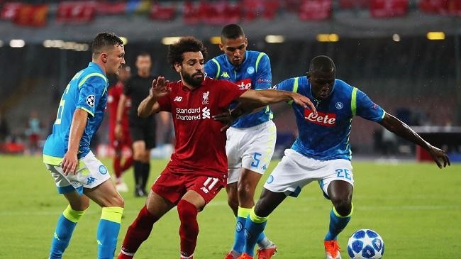 mohamed salah liverpool vs napoli