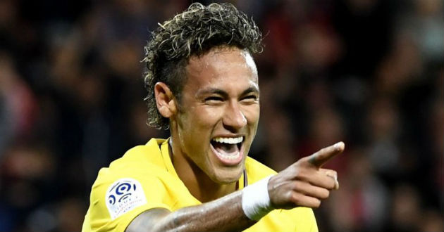 neymar after goal psg