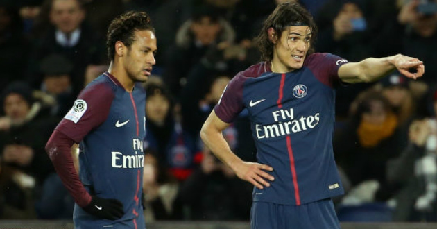 neymar and cavani of psg