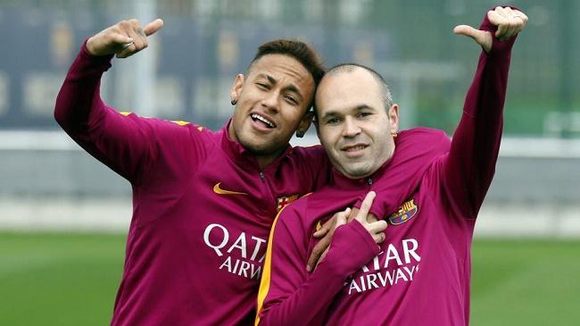 neymar and iniesta