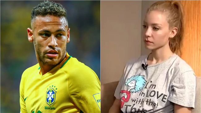 neymar and model