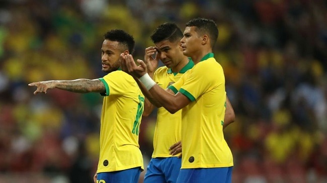 neymar casemiro and thiago silva