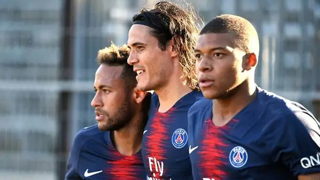 neymar cavani mbappe