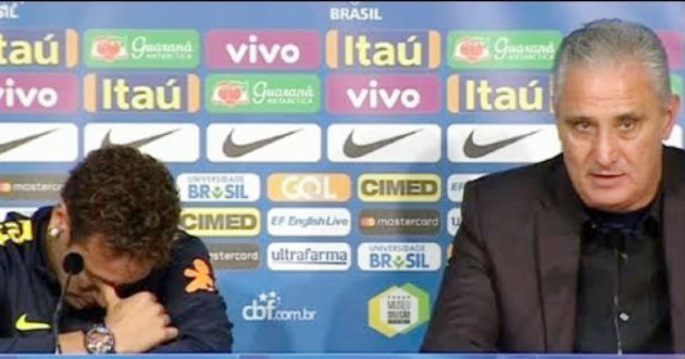 neymar cried at press conference