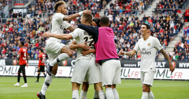 neymar di maria psg goal