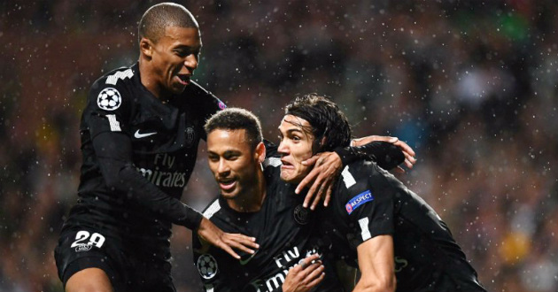 neymar jr cavani mbappe psg