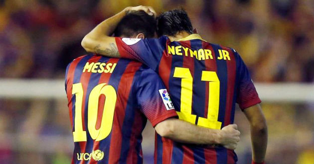 neymar jr messi barcelona