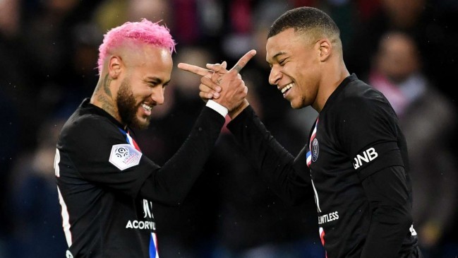 neymar kylian mbappe psg 2019 20