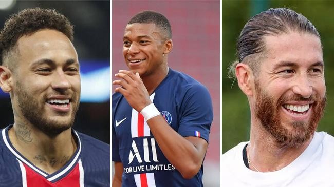 neymar mbappe and ramos