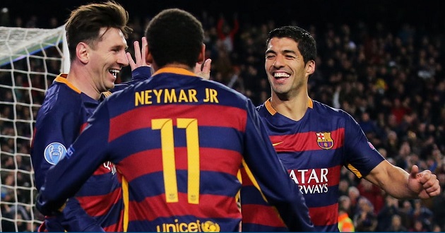 neymar messi suarez barsa