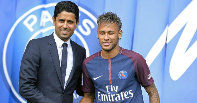 neymar nasser al khelaifi psg