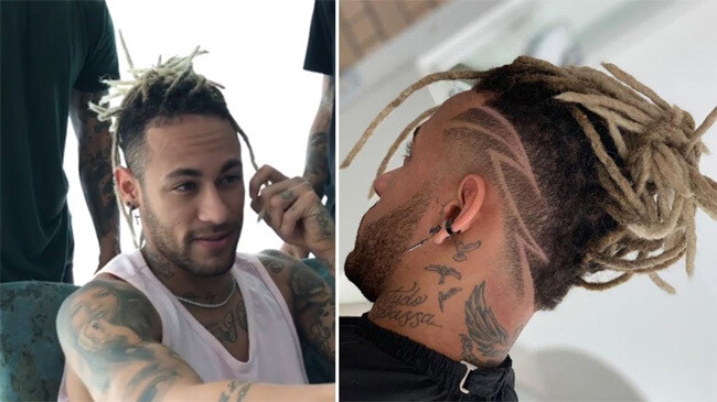 neymar new hair cut