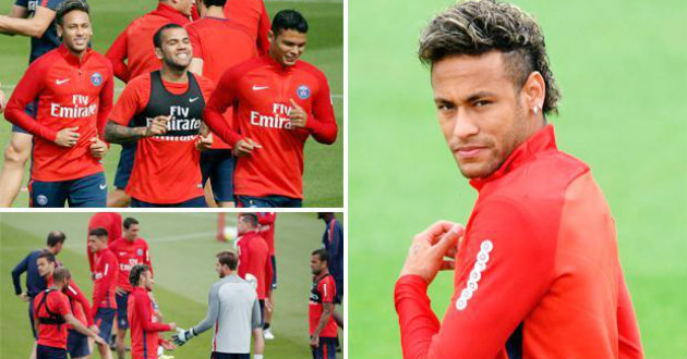 neymar practice psg