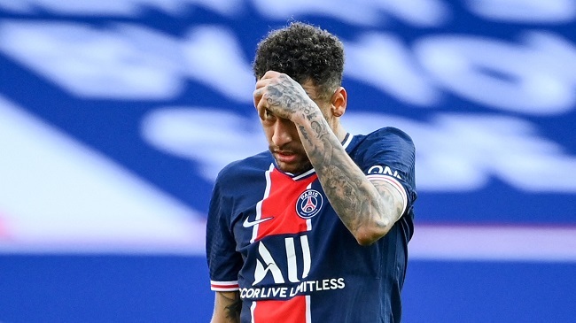 neymar sent off