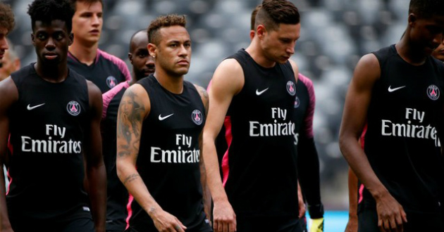 neymar training psg