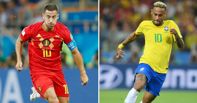 neymar vs hazard