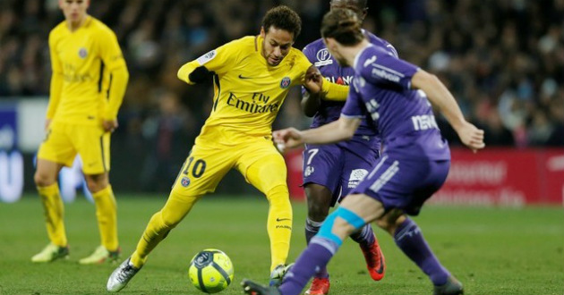 neymar vs toulouse psg 1 0 win