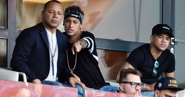 neymar with father