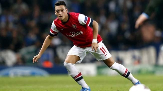 ozil in action