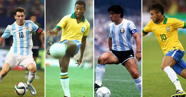 pele neymar messi maradona